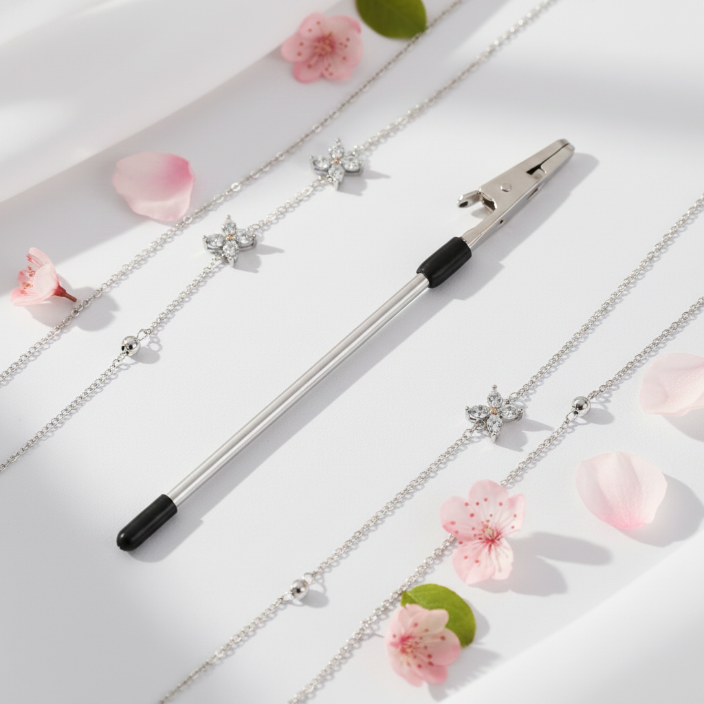 Silver Jewellery Helper Tool - White Background